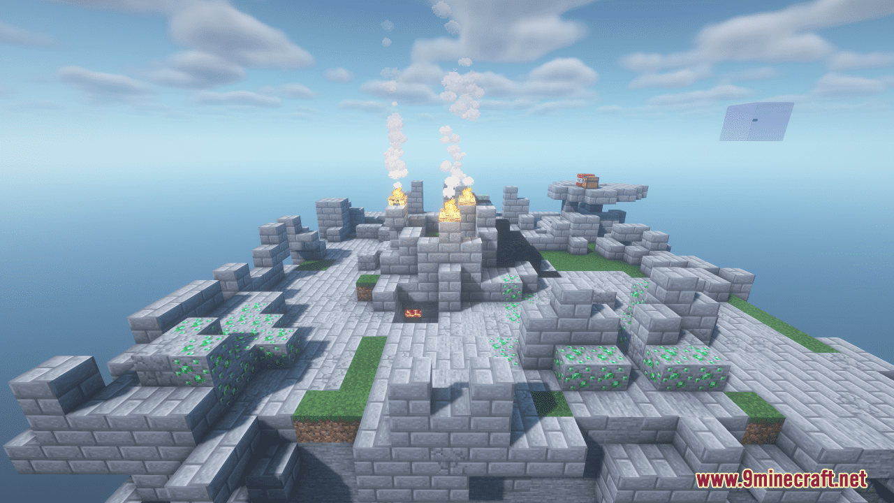 Jumbled Chunks Map 2 (1.21.1, 1.20.1) - Impossible Survival Sky Map 4