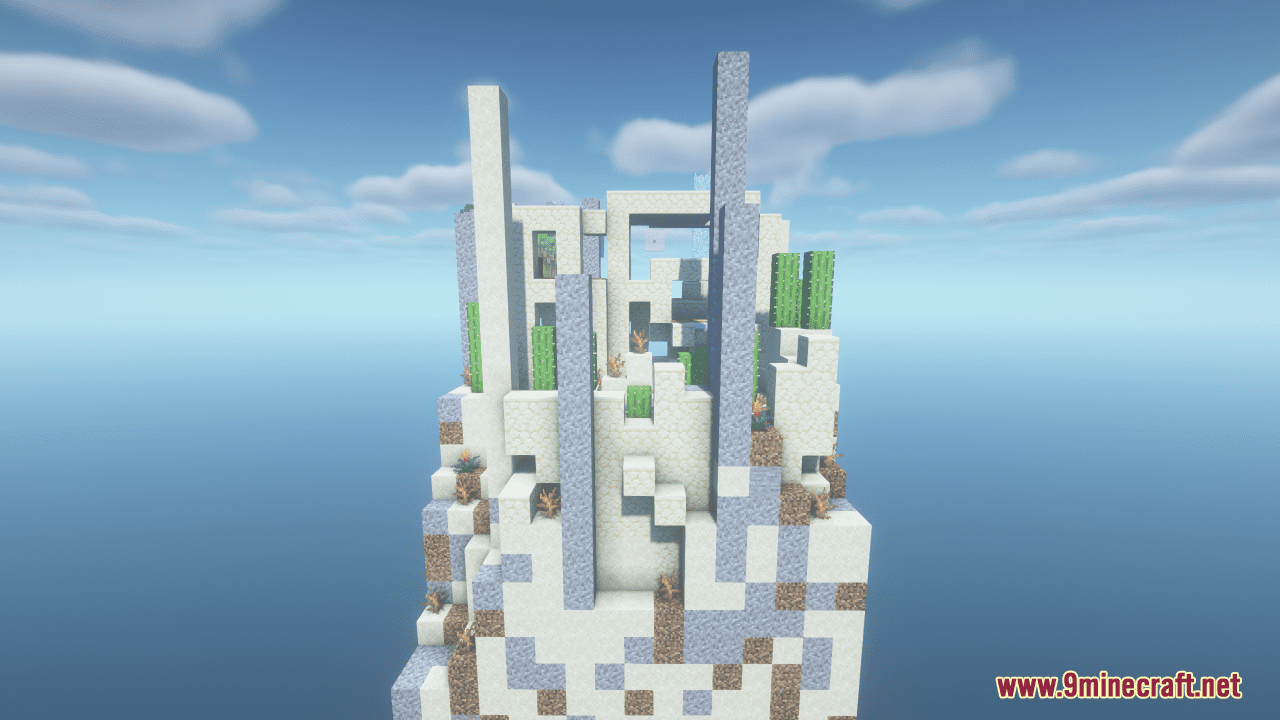 Jumbled Chunks Map 2 (1.21.1, 1.20.1) - Impossible Survival Sky Map 6