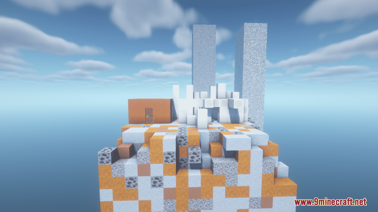 Jumbled Chunks Map 2 (1.21.1, 1.20.1) - Impossible Survival Sky Map 8