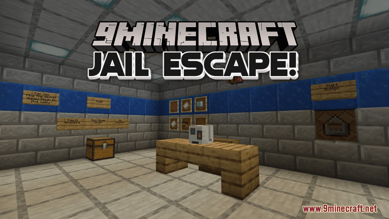 Jail Escape! Map (1.21.1, 1.20.1) - Thrilling Breakout 1