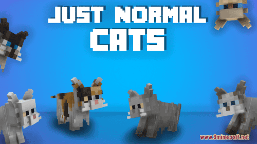 Just Normal Cats Resource Pack (1.21.1, 1.20.1) – Texture Pack Thumbnail