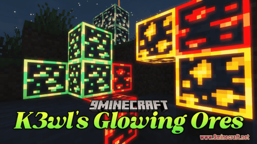 K3wl’s Glowing Ores Resource Pack (1.20.6, 1.20.1) – Texture Pack Thumbnail