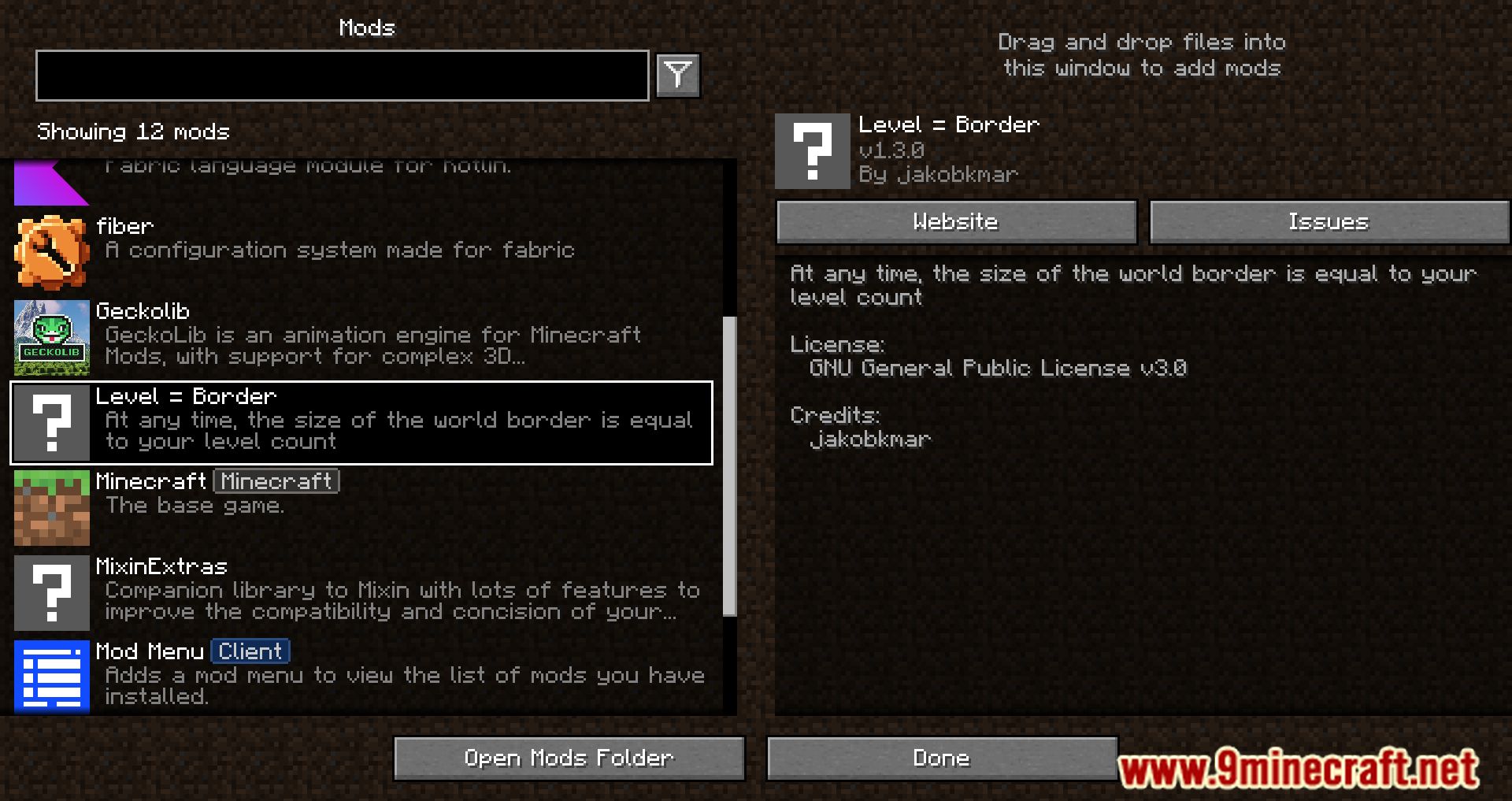 Level = Border Mod (1.19.2, 1.18.1) - Tailoring Your Minecraft Experience 2