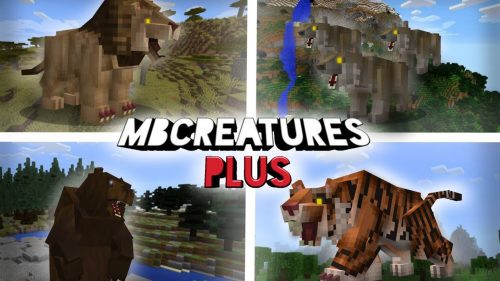 MBcreatures Plus Addon (1.20, 1.19) – MCPE/Bedrock Animals Mod Thumbnail