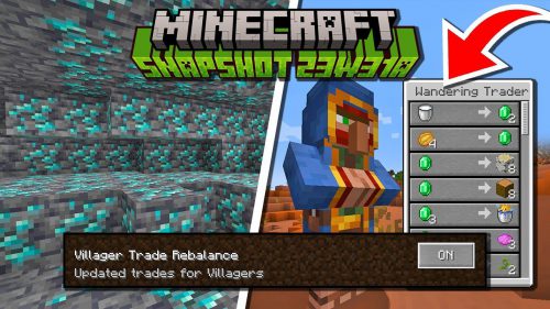 Minecraft 1.20.2 Snapshot 23w31a – Villagers Changed Thumbnail