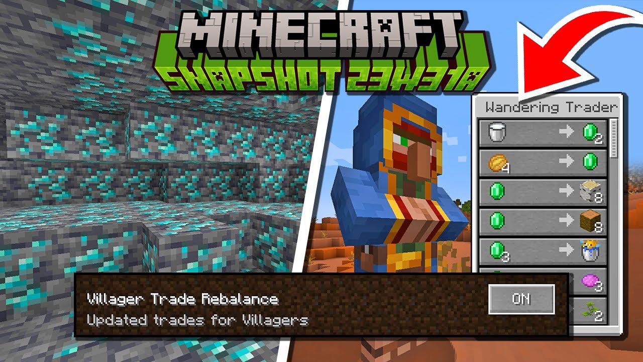 Minecraft 1.20.2 Snapshot 23w31a - Villagers Changed 1