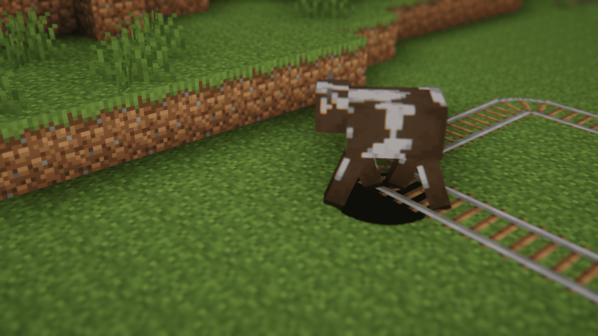 Mob Crossing Mod (1.20.6, 1.20.1) - Mobs Can Walk Across Rails 3