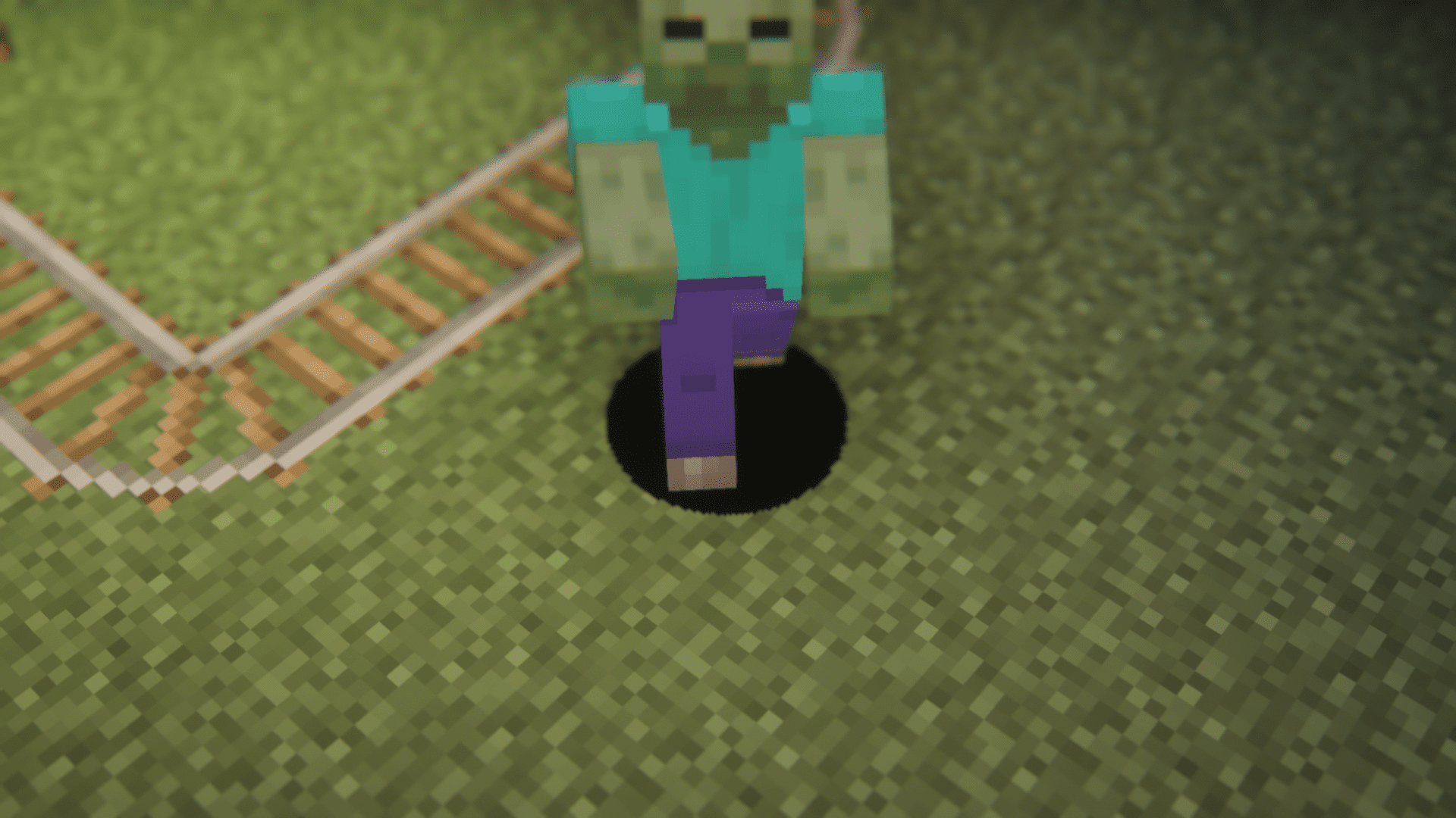 Mob Crossing Mod (1.20.6, 1.20.1) - Mobs Can Walk Across Rails 5