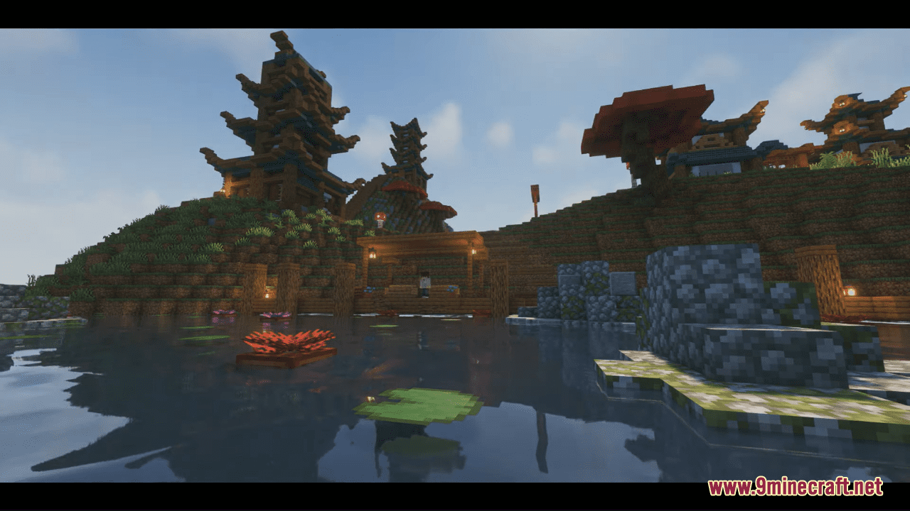 Mystical Wonders of a Japanese Village Map (1.20.6, 1.20.1) - A Journey To Serenity 10