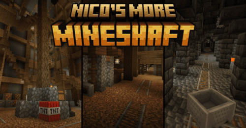 Nico’s More Mineshaft Addon (1.20, 1.19) – MCPE/Bedrock Mod Thumbnail