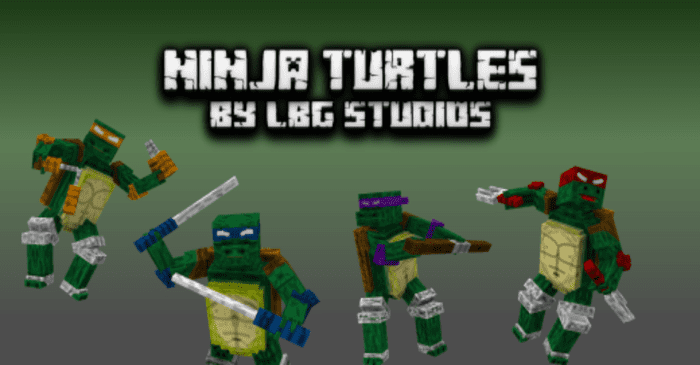Ninja Turtles Addon (1.20, 1.19) - MCPE/Bedrock Mod 1
