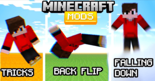 Parkour Animations Addon (1.20, 1.19) – MCPE/Bedrock Mod Thumbnail