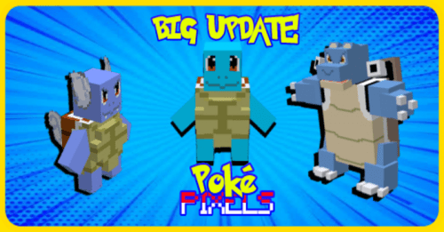 PokéPixels Addon (1.20, 1.19) – MCPE/Bedrock Pokemon Mod Thumbnail