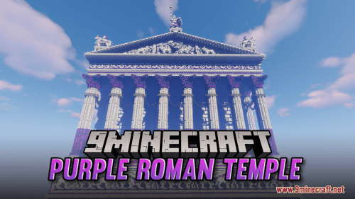Purple Roman Temple Map (1.21.1, 1.20.1) – Creative Historical Build Thumbnail