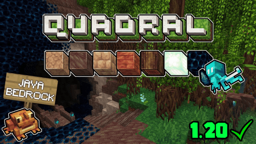 Quadral Texture Pack (1.20, 1.19) – MCPE/Bedrock Thumbnail