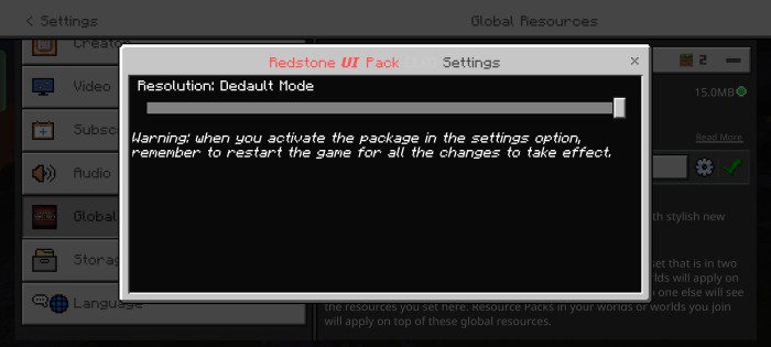 Redstone UI Pack (1.20, 1.19) - MCPE/Bedrock 2