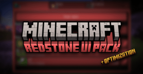 Redstone UI Pack (1.20, 1.19) – MCPE/Bedrock Thumbnail