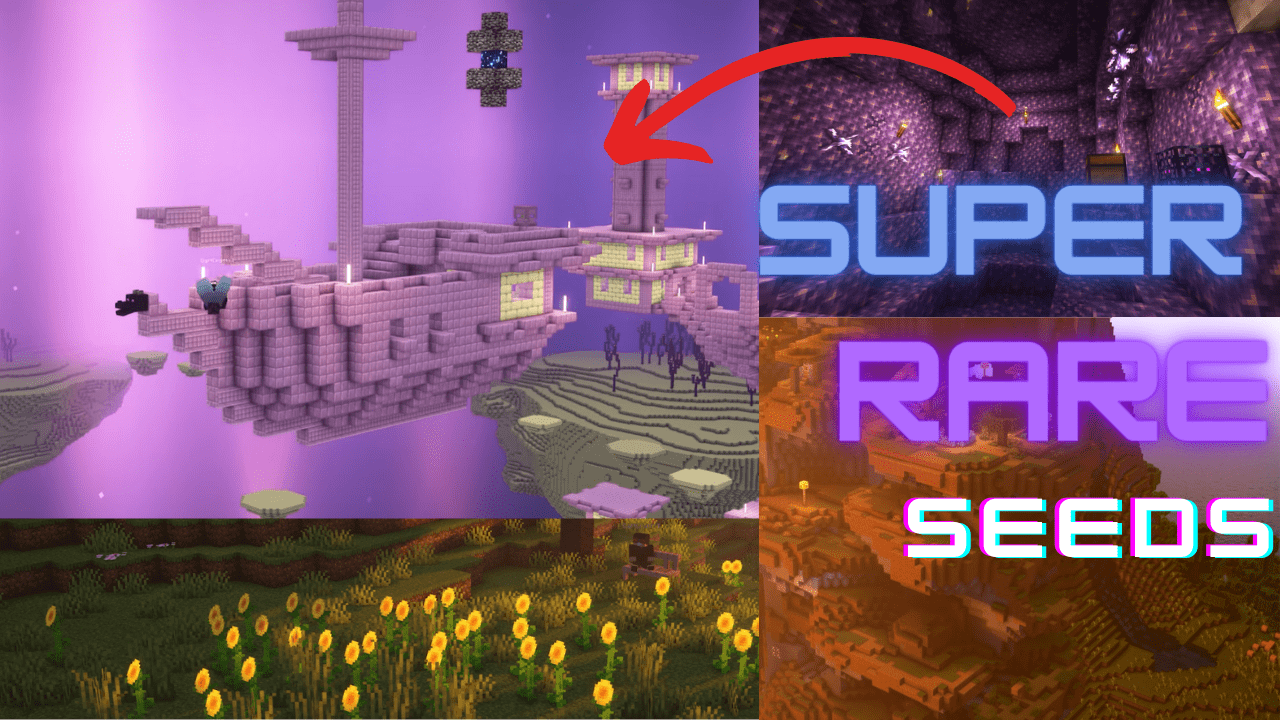 20 Super Rare Seeds For Minecraft (1.20.6, 1.20.1) - Java/Bedrock Edition 1