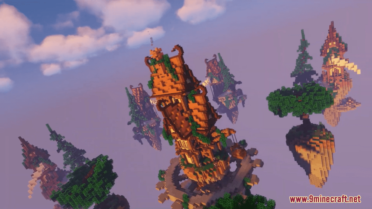 Skywars Map (1.21.1, 1.20.1) - War of Houses 2