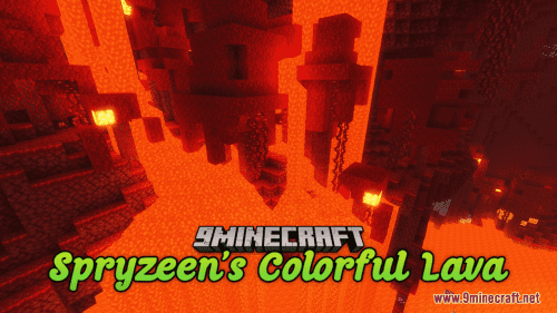 Spryzeen’s Colorful Lava Resource Pack (1.20.6, 1.20.1) – Texture Pack Thumbnail