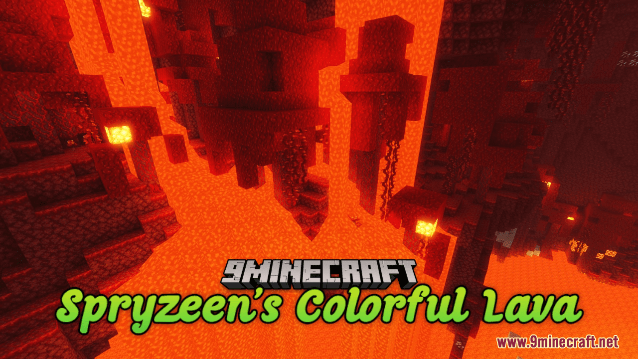 Spryzeen's Colorful Lava Resource Pack (1.20.6, 1.20.1) - Texture Pack 1