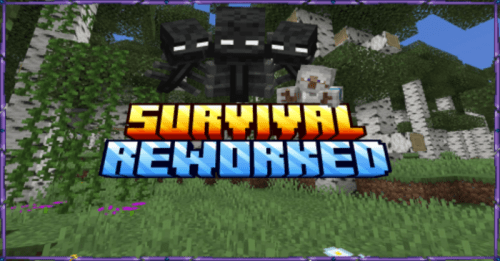 Survival Reworked Addon (1.20) – MCPE/Bedrock Mod Thumbnail