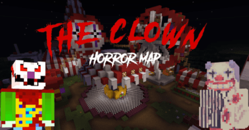 The Clown Horror Map (1.20) – MCPE/Bedrock Thumbnail