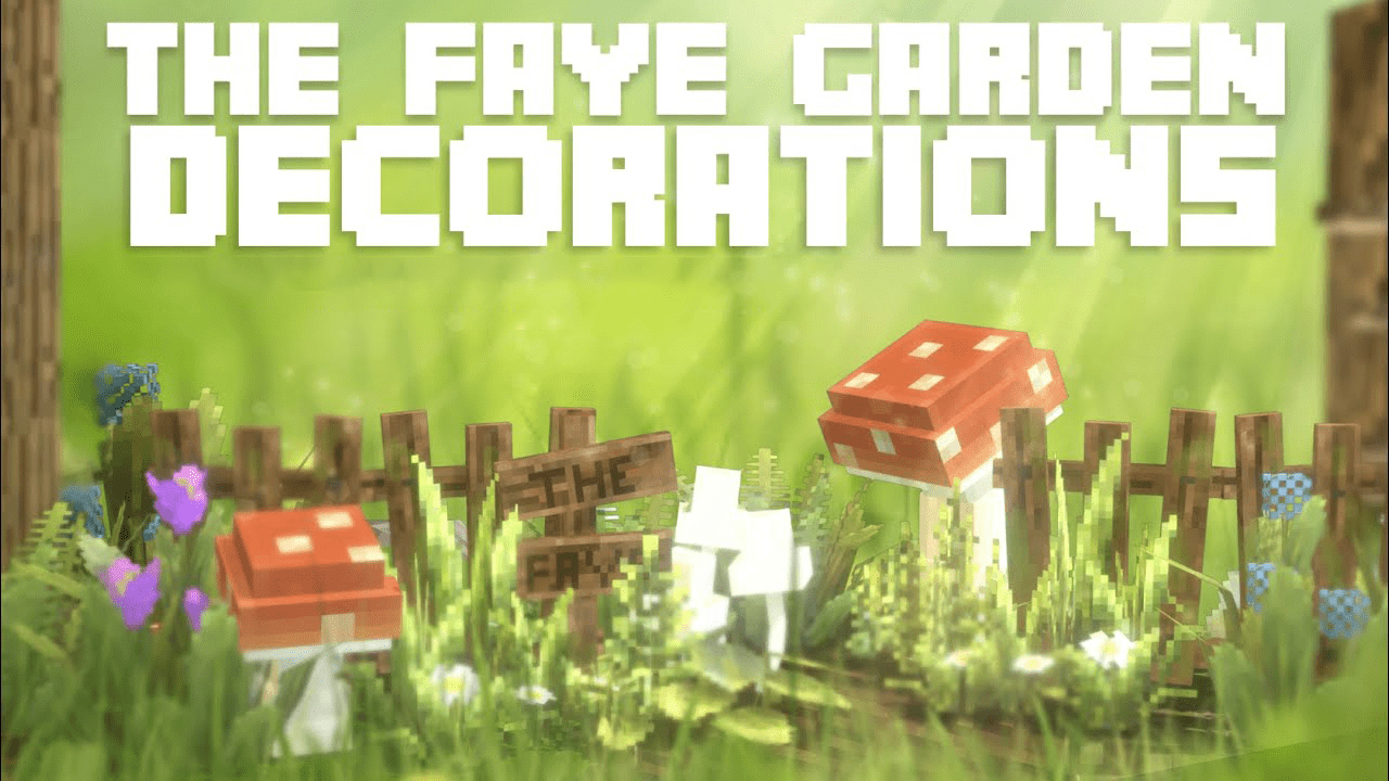 The FAYE Garden Decorations Pack Addon (1.20, 1.19) - MCPE/Bedrock Mod 1