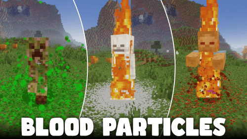 BN Blood Particles Mod (1.20.6, 1.20.1) – Realistic Bleeding Mobs Thumbnail