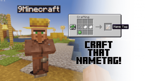 Craft that Nametag Mod (1.20.1, 1.20) – Craftable Nametags Thumbnail