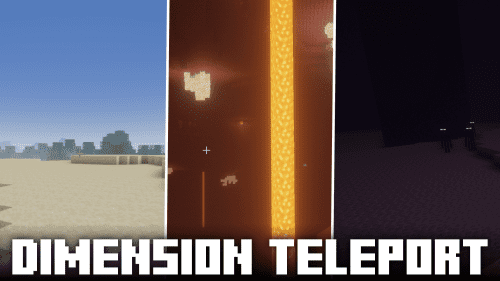 Dimension Teleport Mod (1.20.4, 1.19.4) – Interdimensional Teleportation Commands Thumbnail