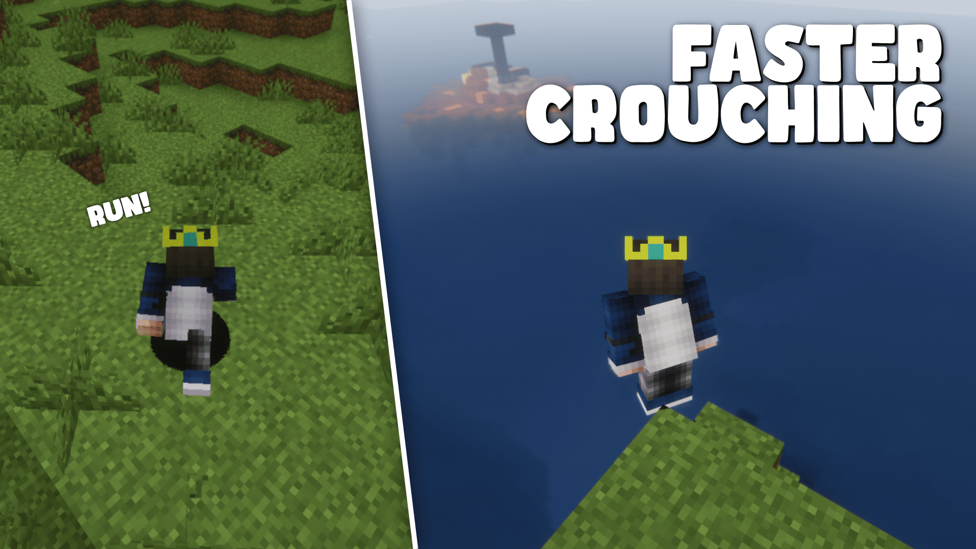 Faster Crouching Mod (1.21, 1.20.1) - Sprint while Crouching 1