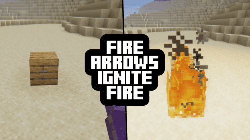 Fire Arrows Ignite Fire Mod (1.21.1, 1.20.1) – Shoot Fire! Thumbnail