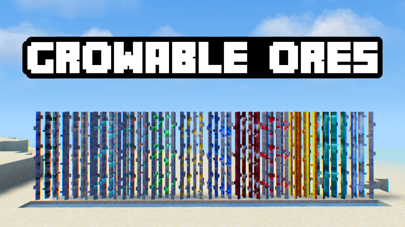 GrowableOres Mod (1.20.4, 1.19.4) - Grow Your Minerals 1