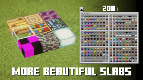 More Beautiful Slabs Mod (1.20.2, 1.19.4) – 200+ New Slab Variants Thumbnail