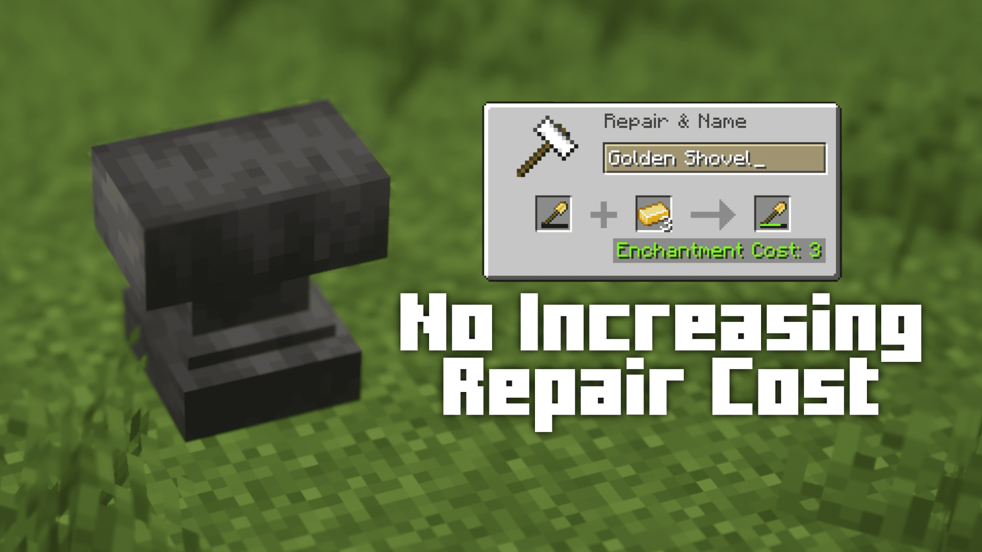 No Increasing Repair Cost Mod (1.20.1, 1.19.4) - Cheaper Tool Repairing 1