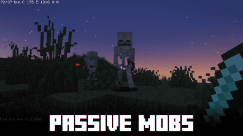 Passive Mobs Mod (1.20.5, 1.20.1) – Peaceful Mode with Aggressive Monsters Thumbnail