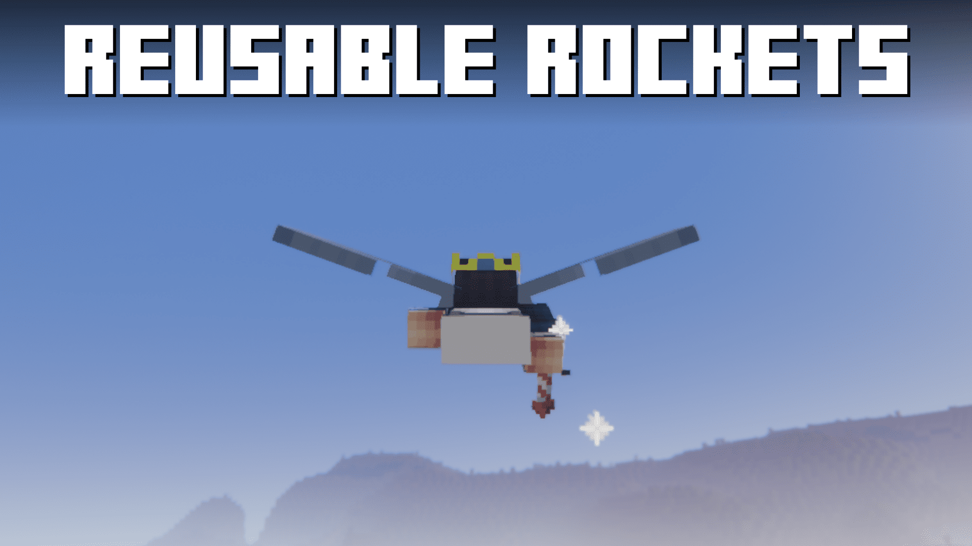 Reusable Rockets Mod (1.20.4, 1.19.4) - Recharge Rockets with Gunpowder 1