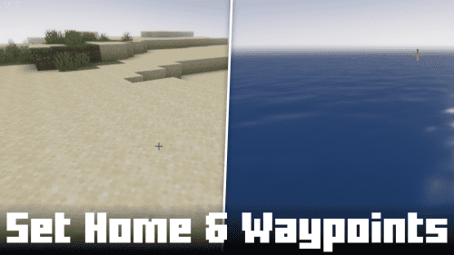 Set Home & Waypoints Mod (1.20.1, 1.19.4) – Teleport to Home Thumbnail