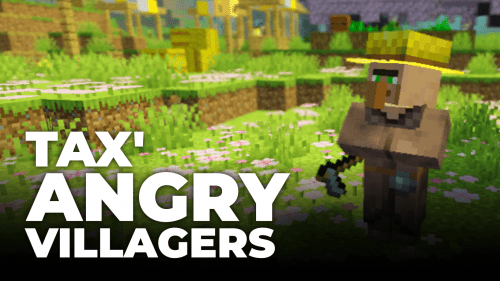 Tax’ Angry Villager Mod (1.21.1, 1.20.1) – Villagers with Weapons Thumbnail