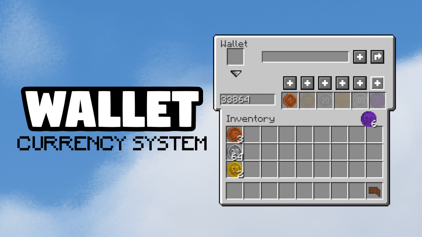 Wallets Mod (1.20.4, 1.19.4) - Coin Storage & Exchange System 1