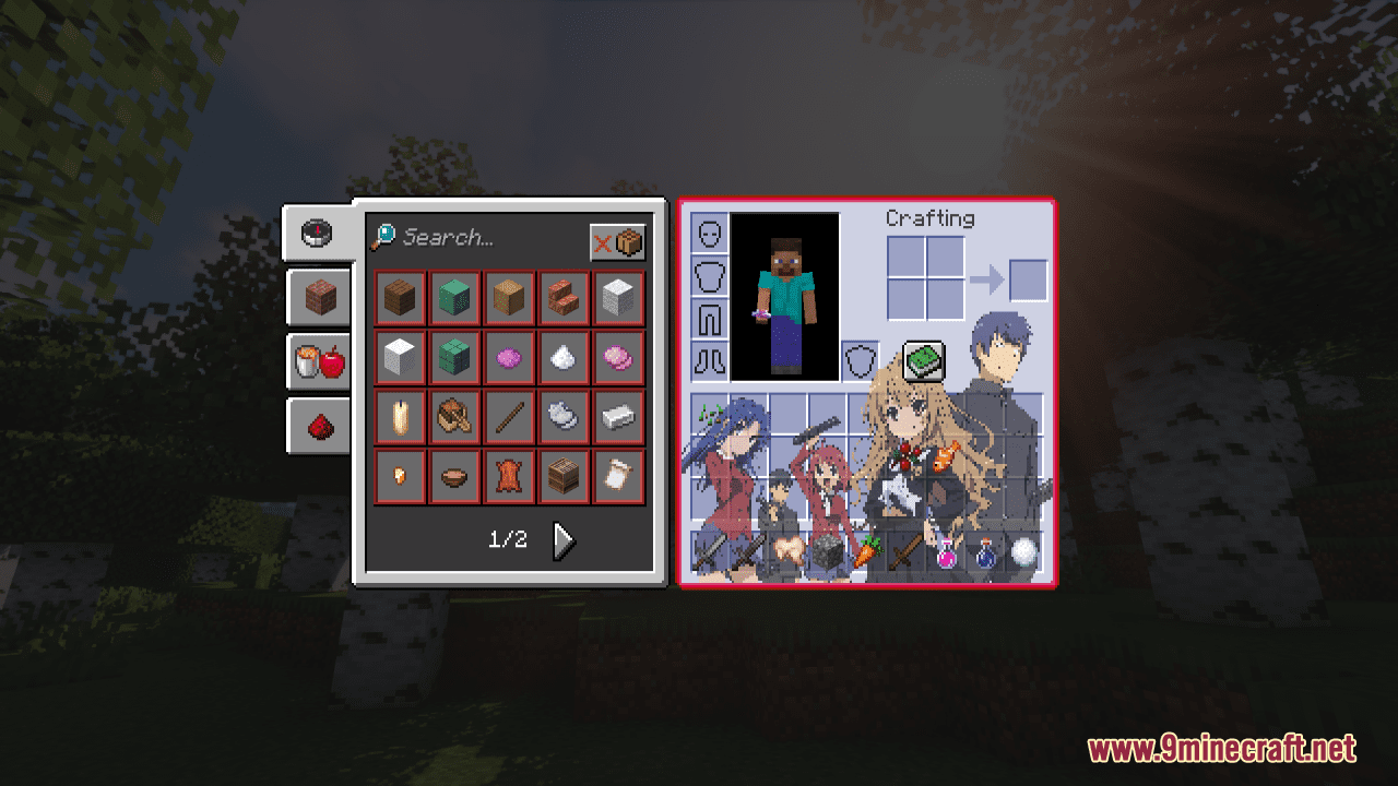 Toradora! Custom GUI Resource Pack (1.20.6, 1.20.1) - Texture Pack 7