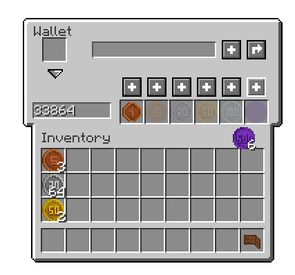 Wallets Mod (1.20.4, 1.19.4) - Coin Storage & Exchange System 2