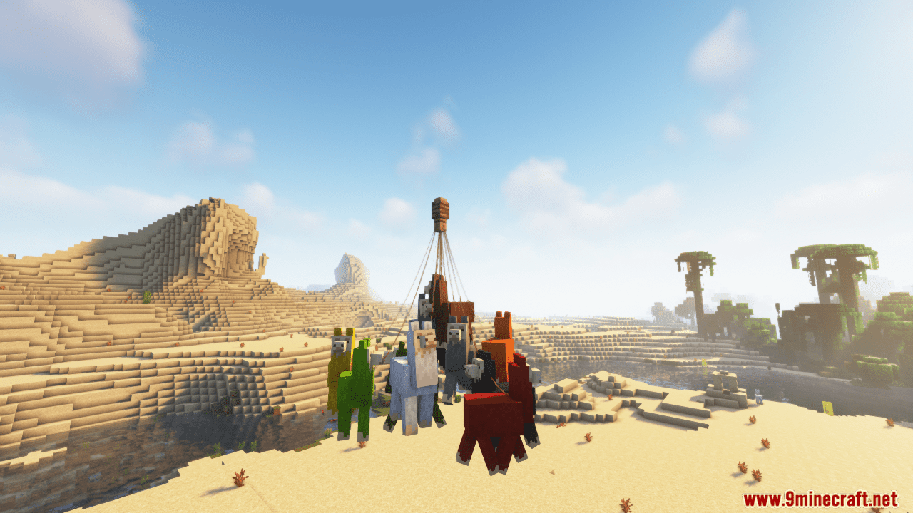 Colourful Llamas Mod (1.20.4, 1.19.4) - Dye, Shear, and Feast! 5