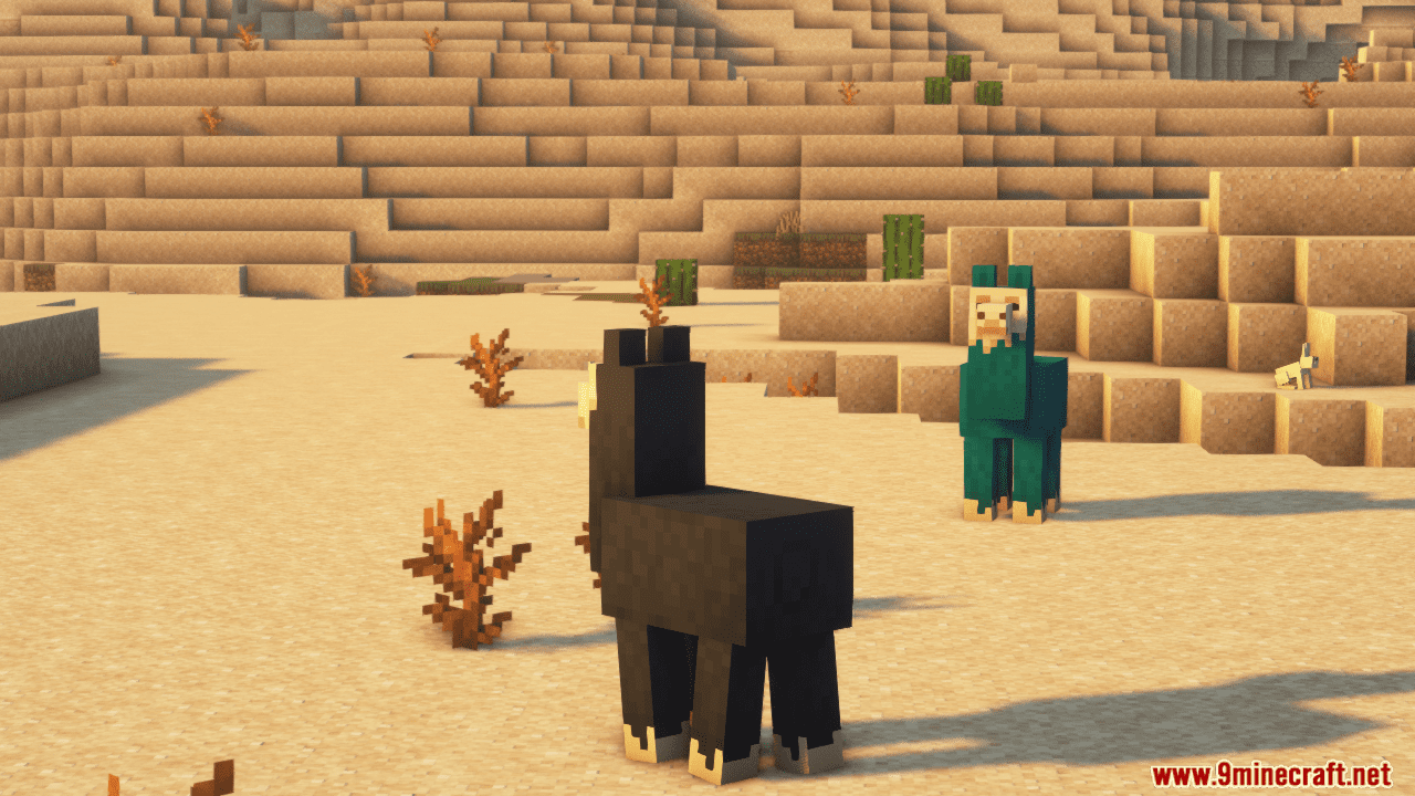 Colourful Llamas Mod (1.20.4, 1.19.4) - Dye, Shear, and Feast! 2