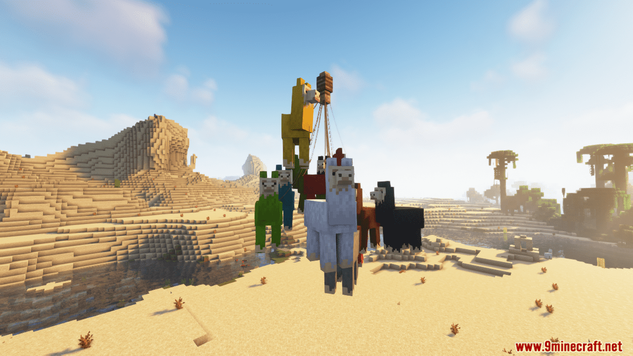 Colourful Llamas Mod (1.20.4, 1.19.4) - Dye, Shear, and Feast! 4