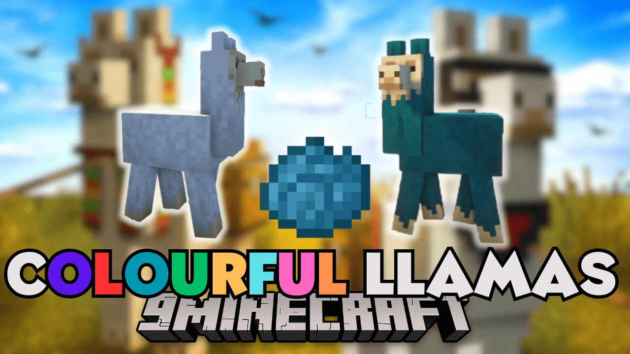 Colourful Llamas Mod (1.20.4, 1.19.4) - Dye, Shear, and Feast! 1