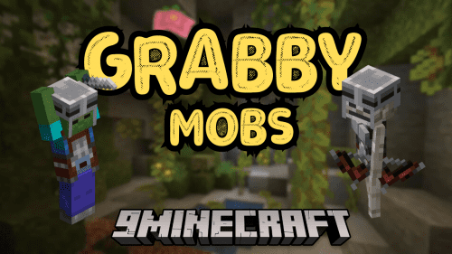 Grabby Mobs Mod (1.21, 1.20.1) – Mastering Mob Interactions with Items Thumbnail