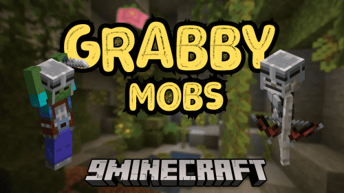 Grabby Mobs Mod (1.20.4, 1.19.4) – Mastering Mob Interactions with Items Thumbnail