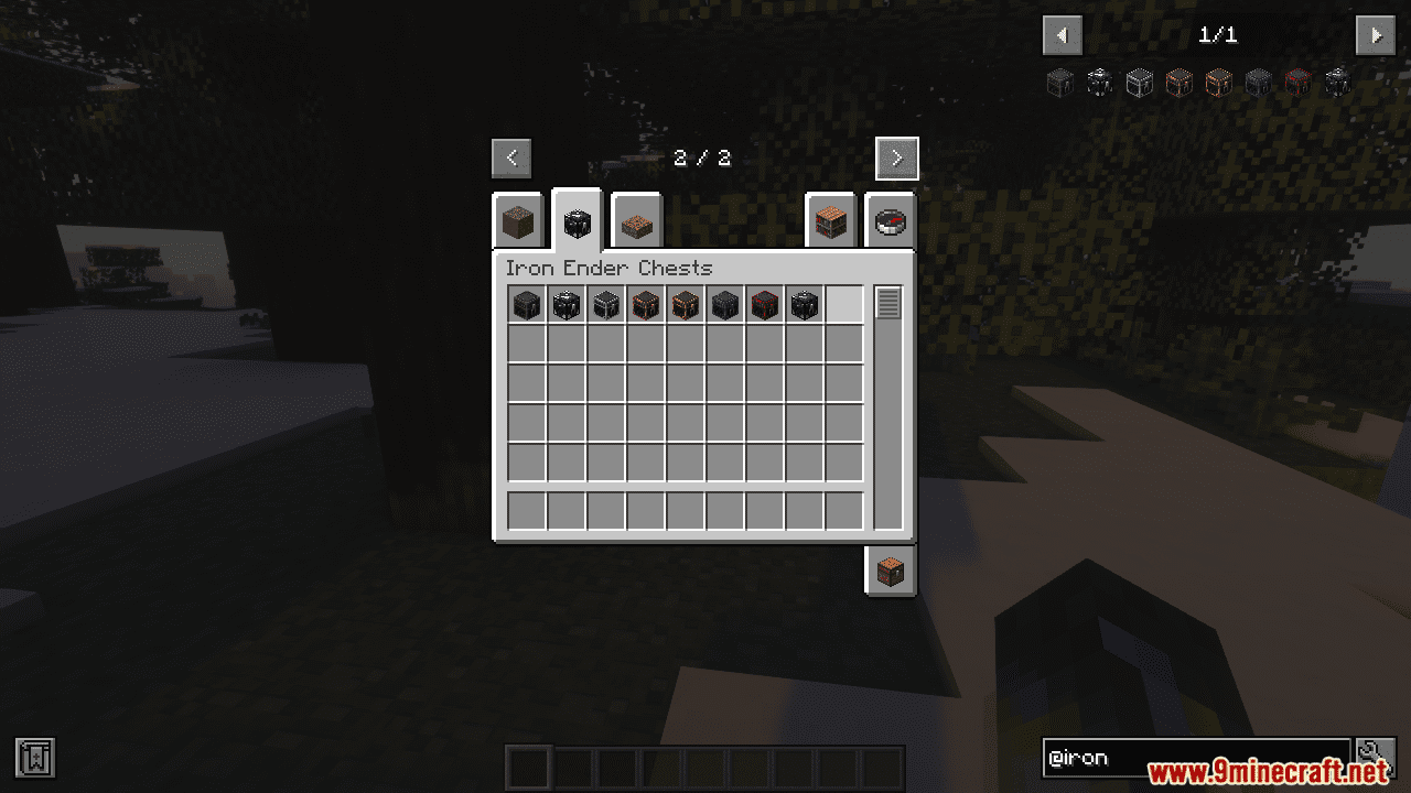 Iron Ender Chests Mod (1.20.6, 1.20.1) - Advanced Ender Chest 11